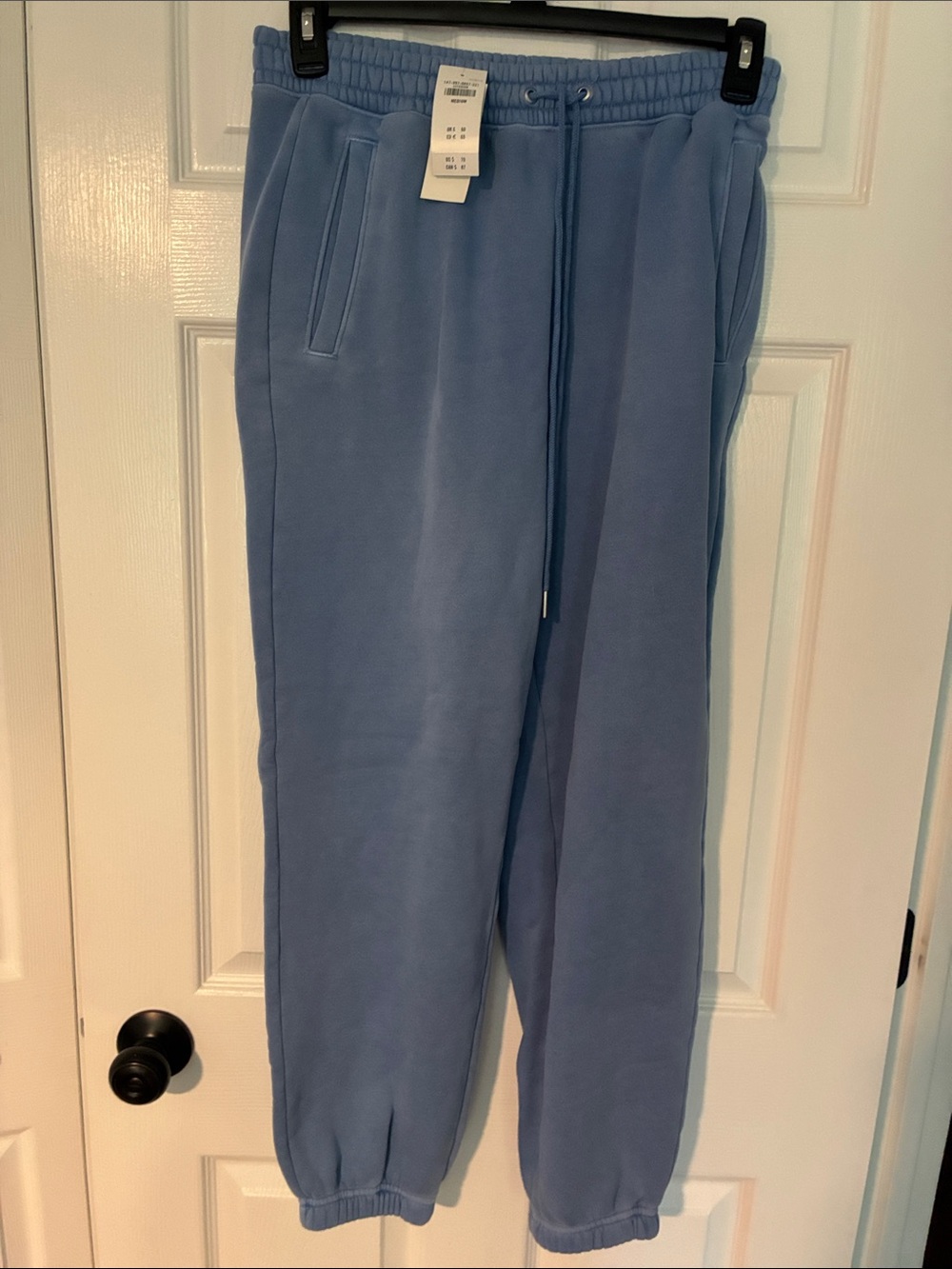 Abercrombie and Fitch Light Blue Drawstring Sweatpants